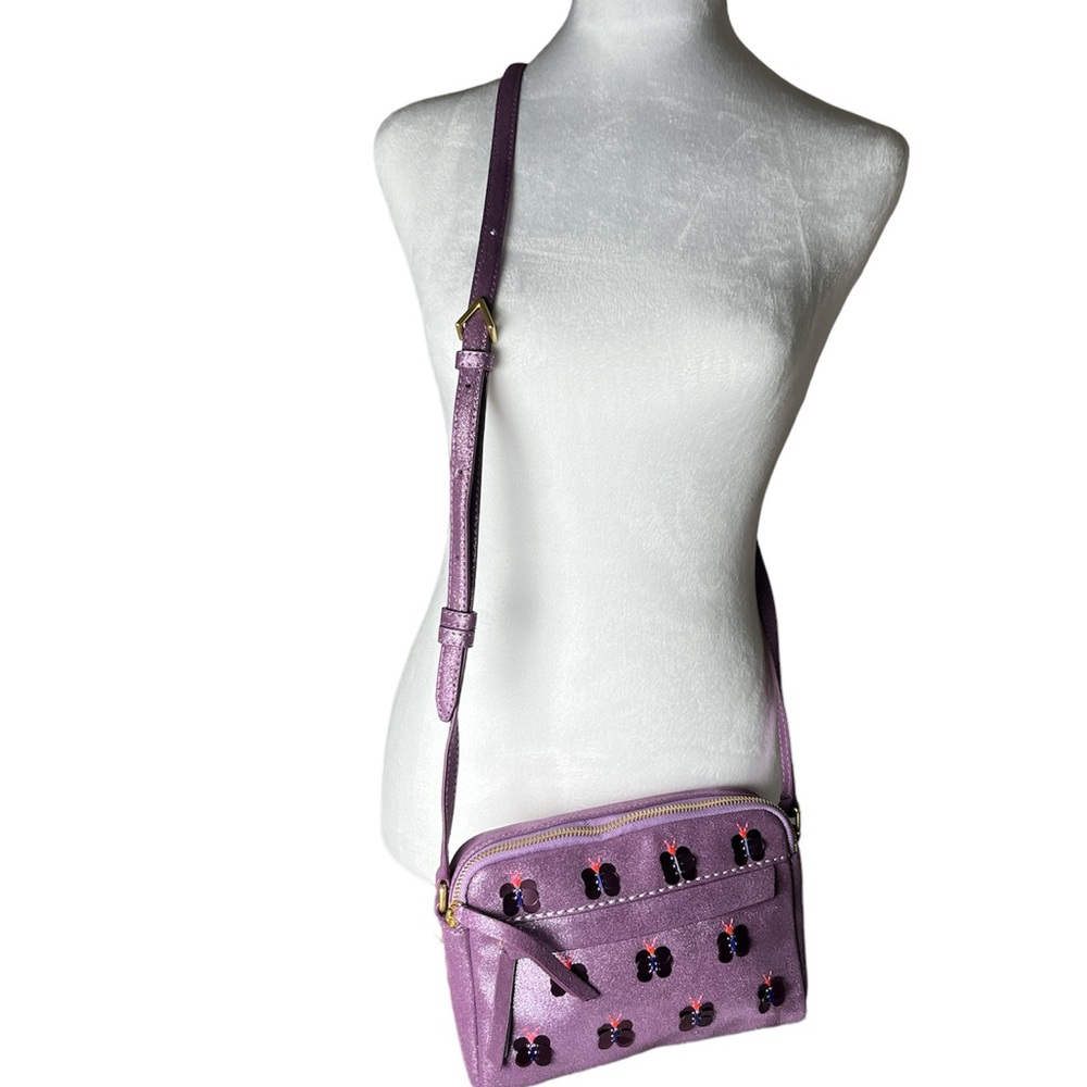 Vera Bradley Mallory Lilac Shimmer Crossbody
